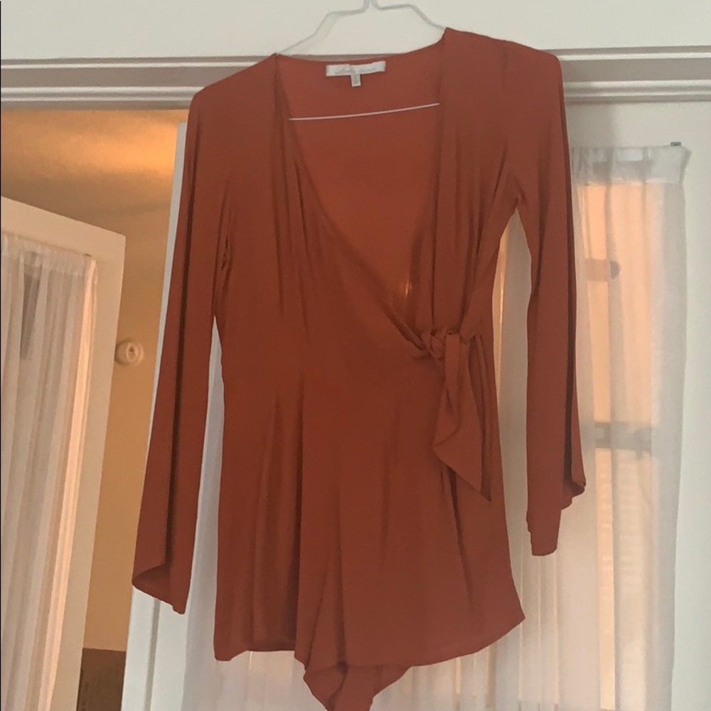 Lovers & Friends Orange Romper